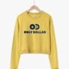 Only Dallas Logo Cropped Sweatshirt – Yellow