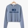 Only Dallas Logo Cropped Sweatshirt – Blue