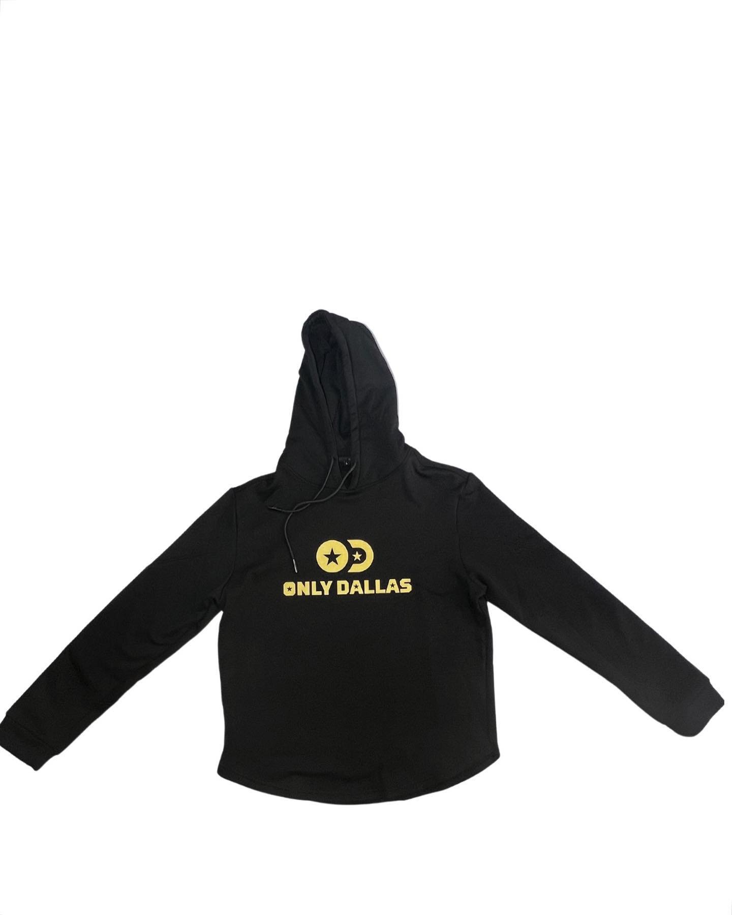 Only Dallas Logo Pullover Hoodie – Black