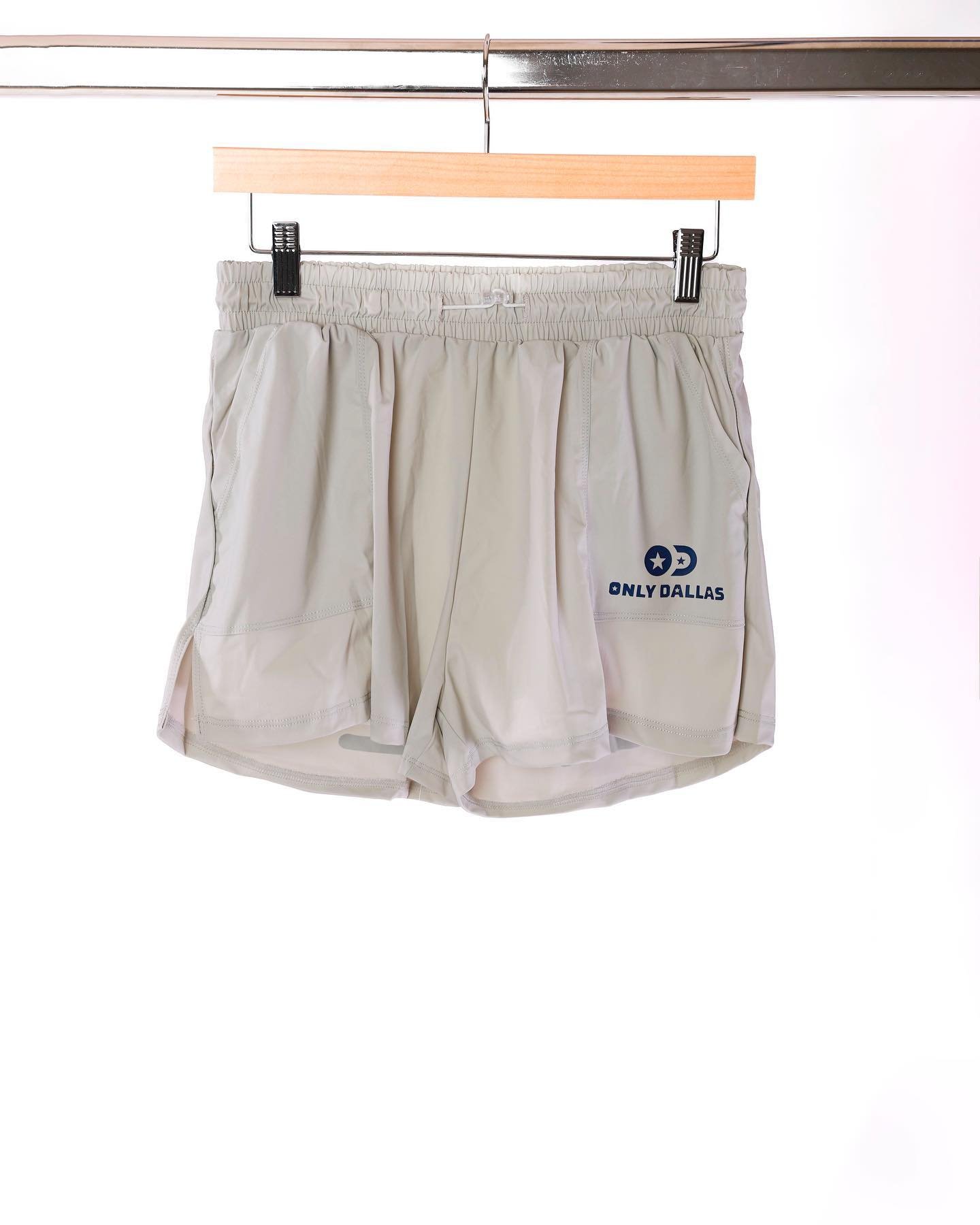 Only Dallas Logo Casual Shorts – Light Grey
